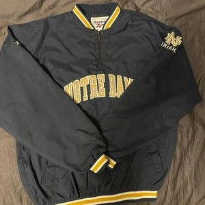 Reebok Notre Dame Pull Over Jacket-Men's Small-Used
